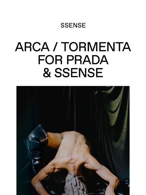 arca collaborates with prada and SSENSE for new performance